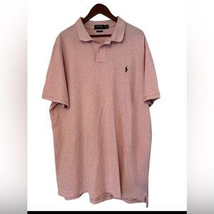 POLO RALPH LAUREN Men’s Pink Pony 100% Cotton Classic Polo Shirt- 2XL